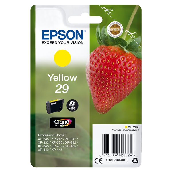 Strawberry Singlepack Yellow 29 Claria Home Ink
