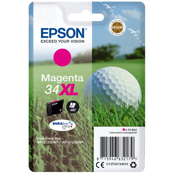 Golf ball Singlepack Magenta 34XL DURABrite Ultra Ink