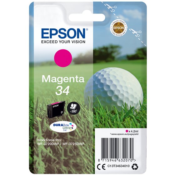 Golf ball Singlepack Magenta 34 DURABrite Ultra Ink