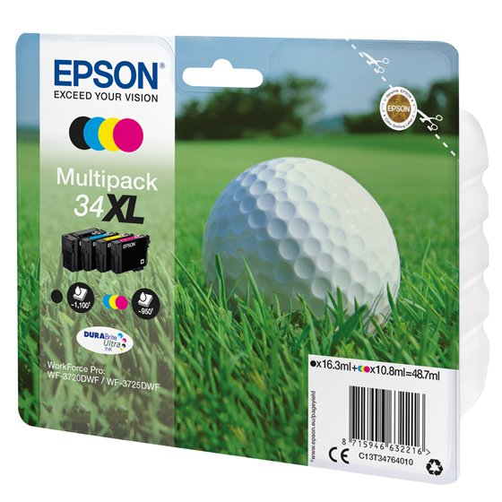 Golf ball Multipack 4-colours 34XL DURABrite Ultra Ink