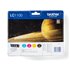 LC1100VALBP cartucho de tinta 4 pieza(s) Original Negro, Cian, Magenta, Amarillo