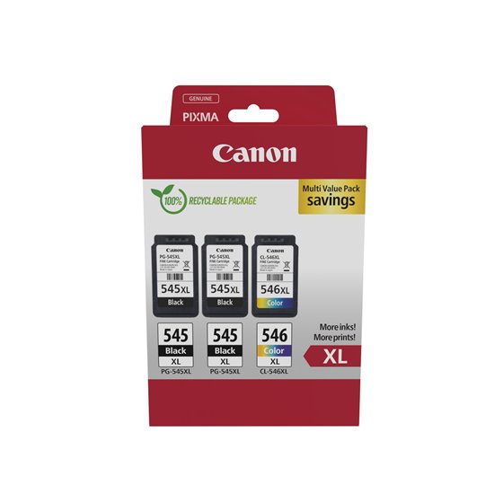 8286B013 cartucho de tinta 3 pieza(s) Original Alto rendimiento (XL) Negro, Cian, Magenta, Amarillo