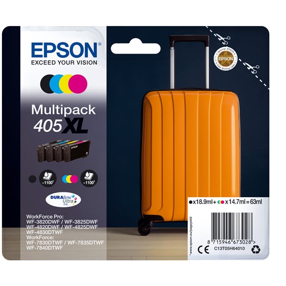 Multipack 4-colours 405XL DURABrite Ultra Ink