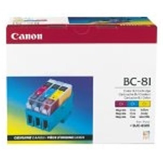 BC-81 Tri-Color Inkjet Cartridge cartucho de tinta Original Cian, Magenta, Amarillo