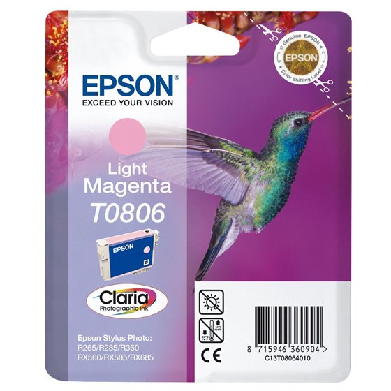 Hummingbird Singlepack Light Magenta T0806 Claria Photographic Ink