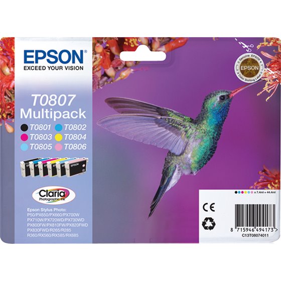 Hummingbird Multipack T0807 6 colores