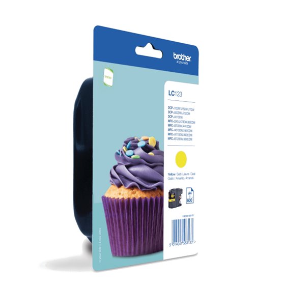 LC123YBP cartucho de tinta 1 pieza(s) Original Amarillo