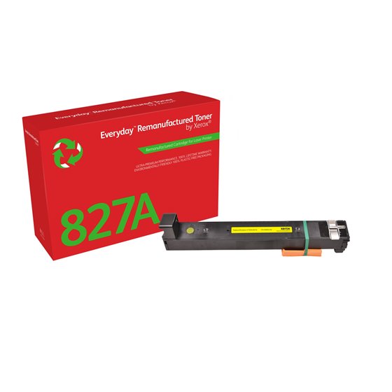 Everyday Tóner Everyday™ Amarillo remanufacturado de Xerox es compatible con HP 827A (CF302A), Capacidad estándar