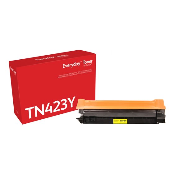 Everyday El tóner Everyday™ Amarillo de Xerox es compatible con Brother TN-423Y, Capacidad alta