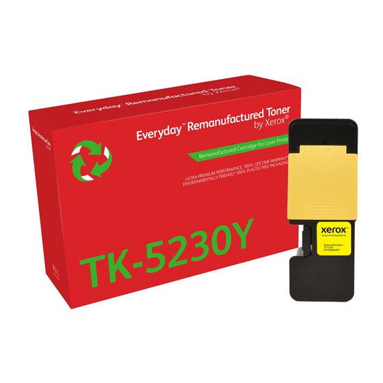 Remanufacturado Everyday Tóner Everyday™ Amarillo remanufacturado de Xerox es compatible con Kyocera TK-5230Y, Capacidad estánda