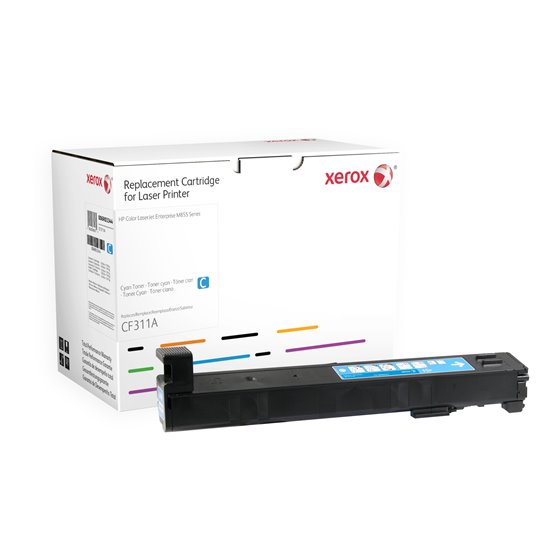 Cartucho de tóner cian. Equivalente a HP CF311A. Compatible con HP Colour LaserJet M855