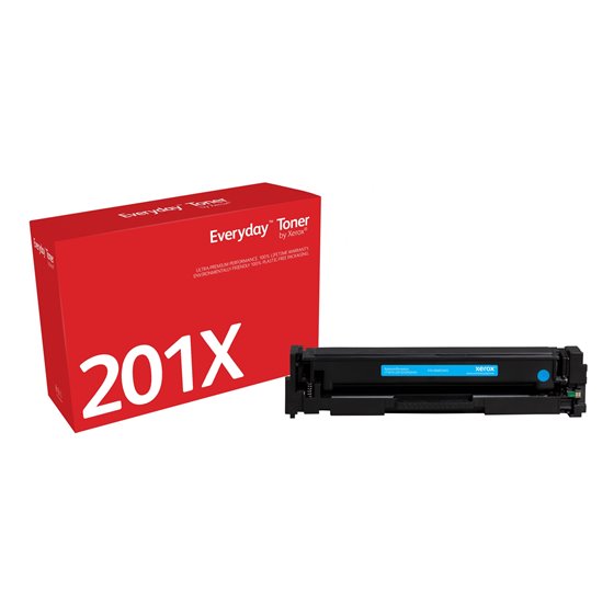 Everyday Toner Everyday™Cian di Xerox Compatible con HP 201X (CF401X), Capacidad alta