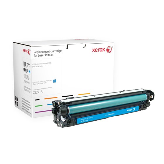 Cartucho de tóner cian. Equivalente a HP CE271A. Compatible con HP Colour LaserJet CP5525