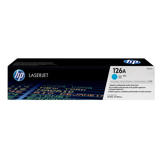 Cartucho de tóner original LaserJet 126A cian
