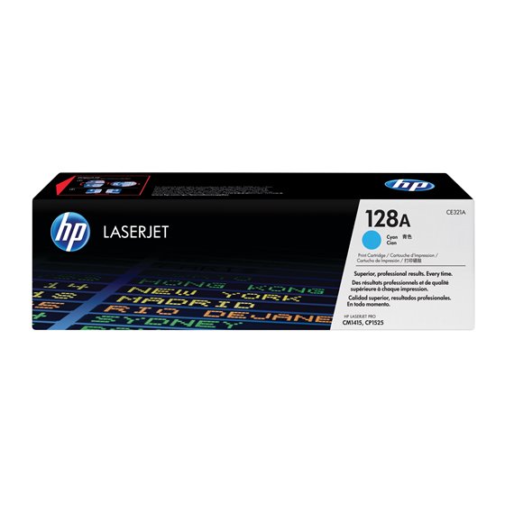 Cartucho de tóner original LaserJet 128A cian