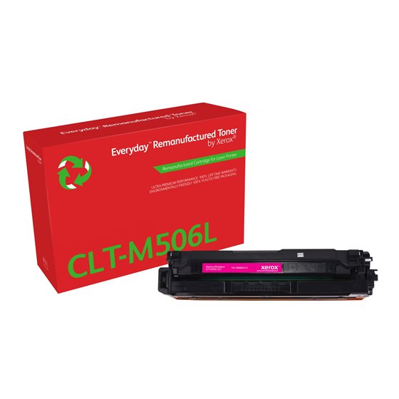Everyday Tóner Everyday™ Magenta remanufacturado de Xerox es compatible con Samsung CLT-M506L, Capacidad alta