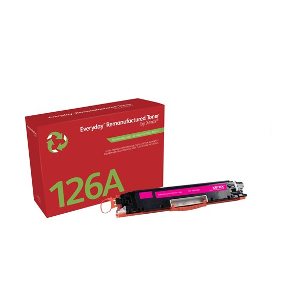 Remanufacturado Everyday Tóner Everyday™ Magenta remanufacturado de Xerox es compatible con HP 126A (CE313A), Capacidad estándar