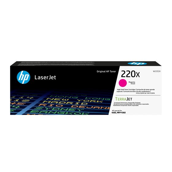 Cartucho de tóner Original LaserJet 220X magenta