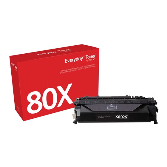 Everyday Toner Everyday™Negro di Xerox Compatible con HP 80X (CF280X), Capacidad alta