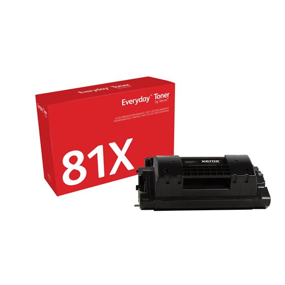 Everyday Toner Everyday™Negro di Xerox Compatible con HP 81X (CF281X), Capacidad alta