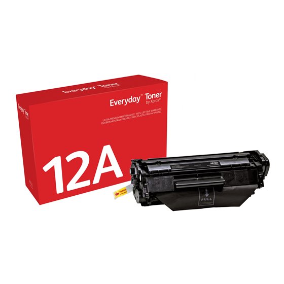 Everyday Toner Everyday™Negro di Xerox Compatible con HP 12A (Q2612A), Capacidad estándar