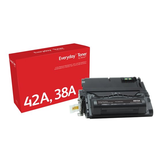 Everyday Toner Everyday™Negro di Xerox Compatible con HP 38A (Q5942A/ Q1338A), Capacidad estándar