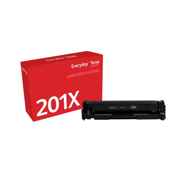 Everyday Toner Everyday™Negro di Xerox Compatible con HP 201X (CF400X), Capacidad alta