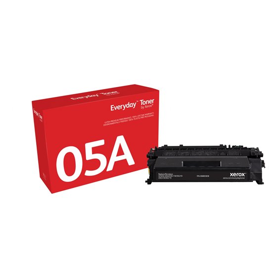 Everyday Toner Everyday™Negro di Xerox Compatible con HP 05A (CE505A), Capacidad estándar