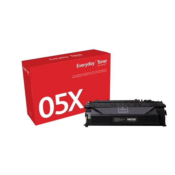 Everyday Toner Everyday™Negro di Xerox Compatible con HP 05X (CE505X), Capacidad alta