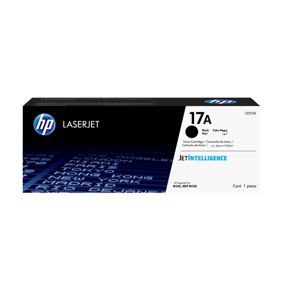 Cartucho de tóner Original LaserJet 17A negro