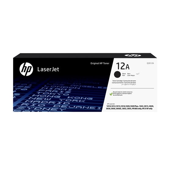 Cartucho de tóner original LaserJet 12A negro