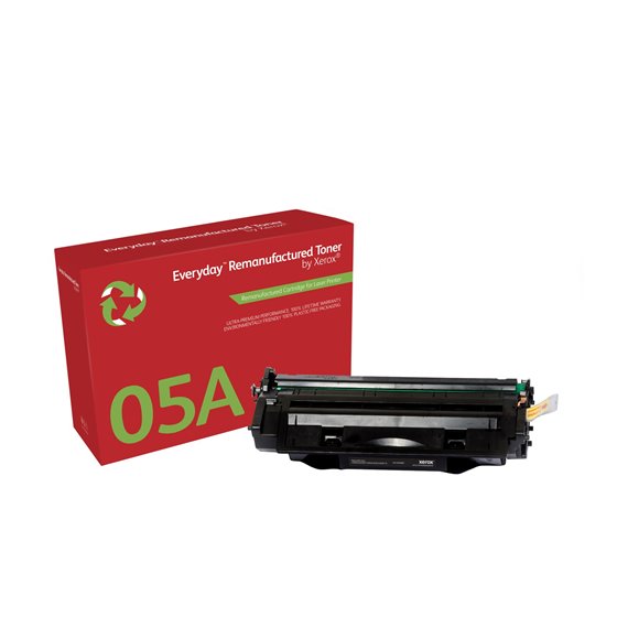 Remanufacturado Everyday Tóner Everyday™ Mono remanufacturado de Xerox es compatible con HP 05A (CE505A), Capacidad estándar