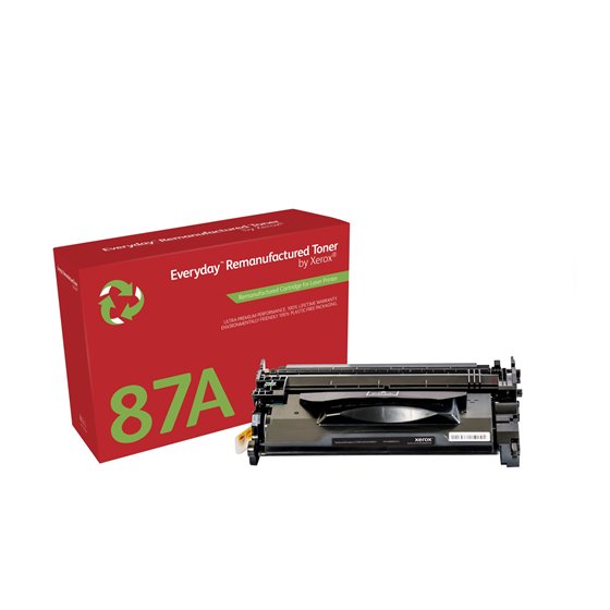 Remanufacturado Everyday Tóner Everyday™ Mono remanufacturado de Xerox es compatible con HP 87A (CF287A), Capacidad estándar