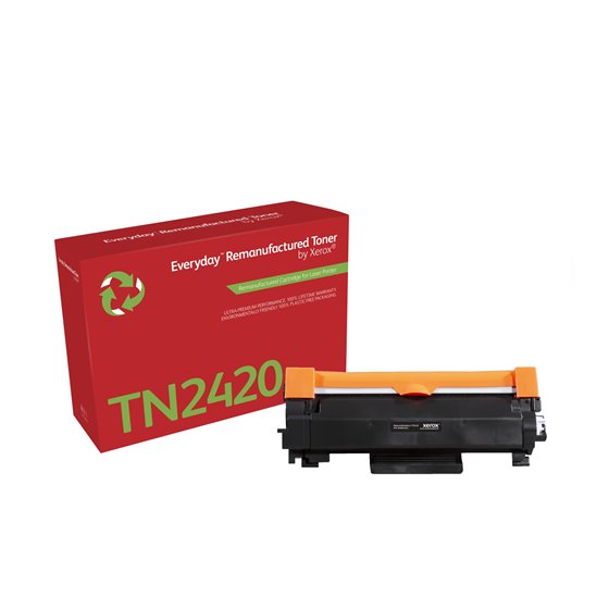 Remanufacturado Everyday Tóner Everyday™ Mono remanufacturado de Xerox es compatible con Brother TN2420, High capacity