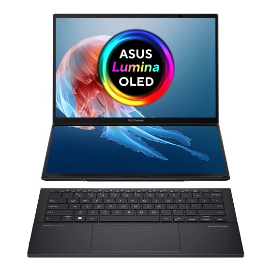 Zenbook Duo OLED UX8406MA-QL396W - Ordenador Portátil 14" WUXGA (Intel Core Ultra 9 185H, 32GB RAM, 1TB SSD, Arc Graphics, Windo