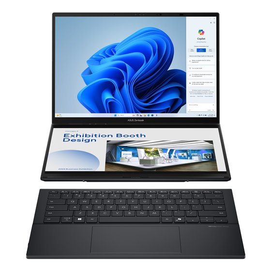 Zenbook Duo OLED UX8406CA-PZ166X - Ordenador Portátil 14" WQXGA+ 120Hz (Intel Core Ultra 9 285H, 32GB RAM, 1TB SSD, Arc 140T, Wi
