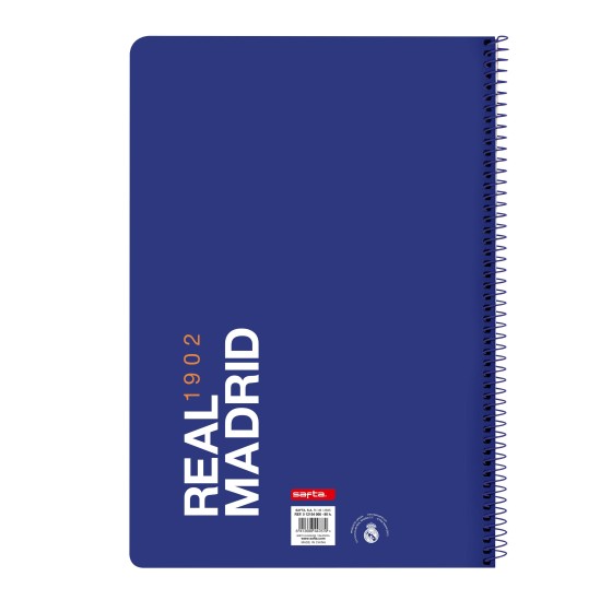Bloc REAL MADRID 1ª Equip. 2021/2022 21,5 x 31 x 1 cm.