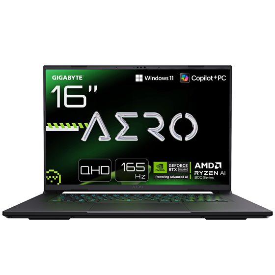 AERO X16 Portátil Gaming – Copilot+ PC, 16,0", QHD 165Hz, AMD Ryzen AI 7 HX 350, RTX 5070, 32 GB DDR5 5200MHz, 1 x SSD Gen4 de 1