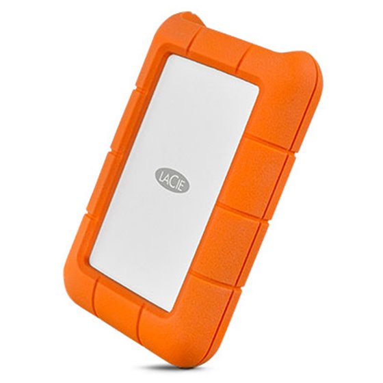 Rugged USB-C disco duro externo 2 TB Naranja, Plata