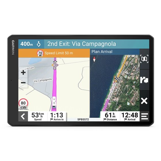 Camper 1095 navegador Fijo 25,6 cm (10.1") IPS Pantalla táctil 554 g Negro