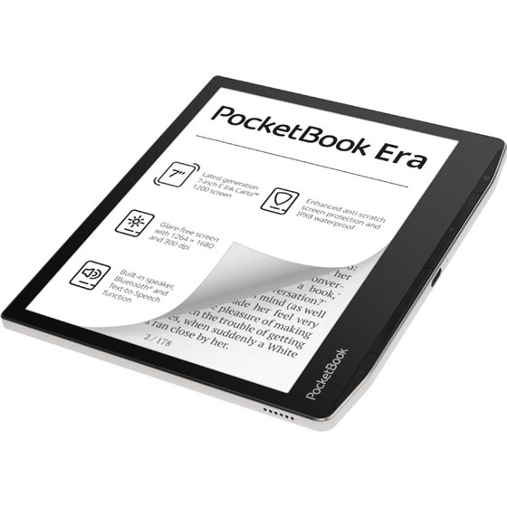 700 Era Silver lectore de e-book Pantalla táctil 16 GB Negro, Plata
