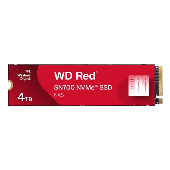 Red WD SN700 NVMe 4 TB M.2 PCI Express 3.0