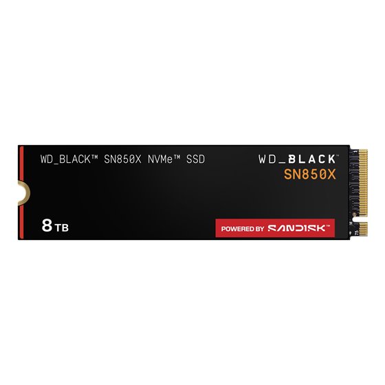 Black WD_BLACK SN850X NVMe 8 TB M.2 PCI Express 4.0