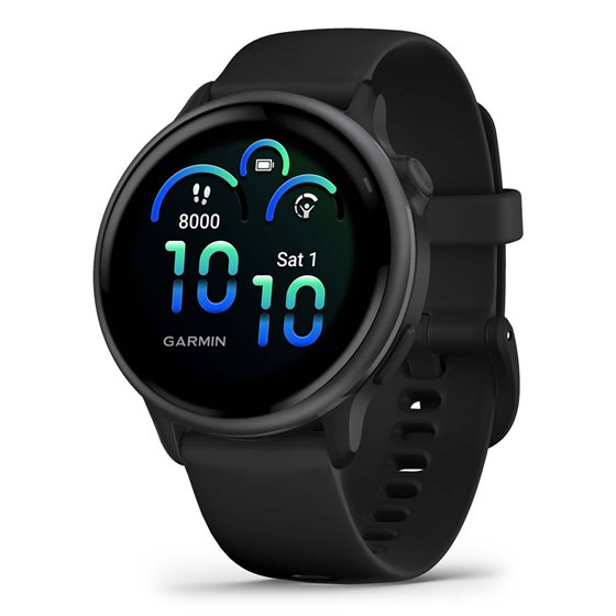 vívoactive 6 3,05 cm (1.2") AMOLED 42 mm Digital 390 x 390 Pixeles Pantalla táctil Negro Wifi GPS (satélite)