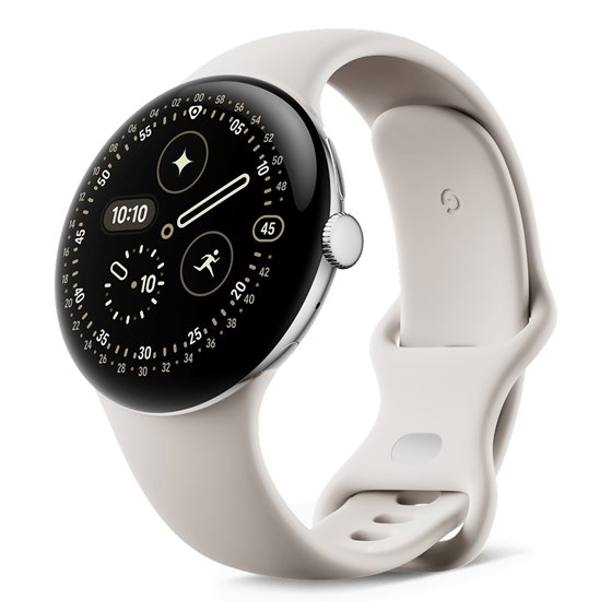 Pixel Watch 4 AMOLED 45 mm Digital Pantalla táctil Plata Wifi GPS (satélite)