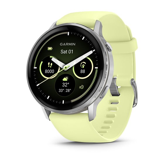 Venu 010-03014-02 Relojes inteligentes y deportivos 3,56 cm (1.4") AMOLED 45 mm Digital 454 x 454 Pixeles Pantalla táctil Plata 