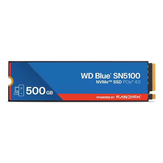 WD Blue SN5100 500 GB M.2 PCI Express 4.0 NVMe QLC 3D NAND