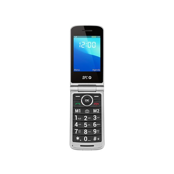 Prince 4G 7,11 cm (2.8") 130 g Negro, Plata Teléfono para personas mayores