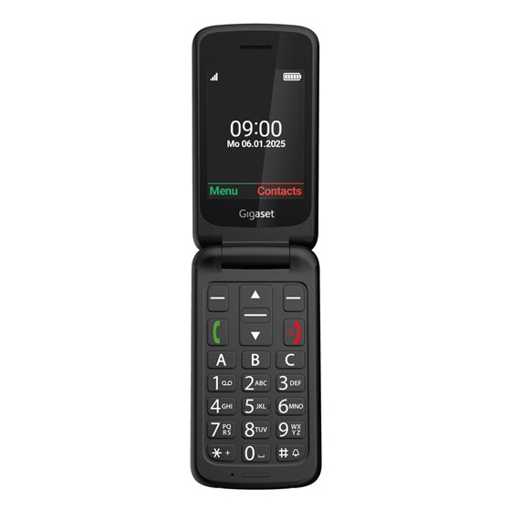 GL595 7,11 cm (2.8") 114 g Negro Teléfono para personas mayores
