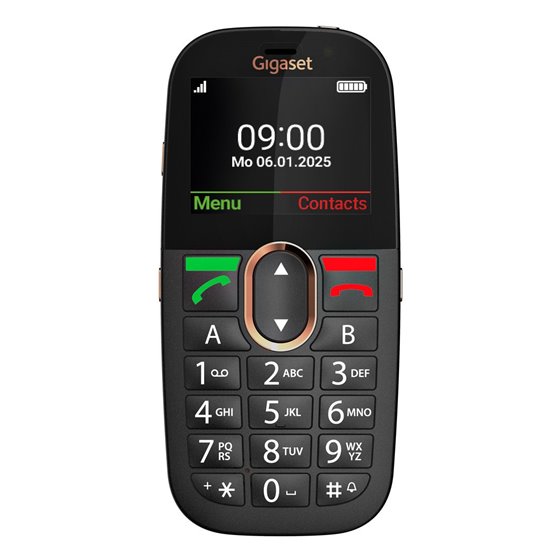 GL695 5,87 cm (2.31") 113 g Negro Teléfono para personas mayores